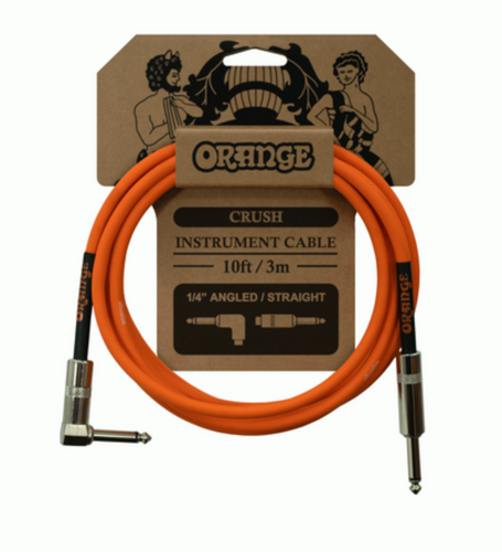 Orange Crush 10ft Guitar Cable - Angled Jack