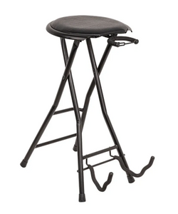 Xtreme Player's Stool w/Guitar Stand - Foldable