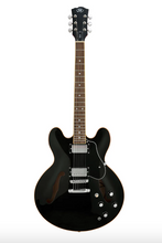 SX 335 Style Semi-Hollow Electric Guitar - Black