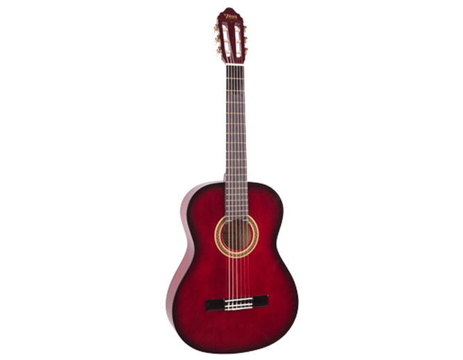 Valencia 3/4 Size Nylon String Guitar - Red Sunburst