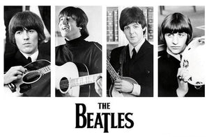 Beatles - Early Portraits Wall Poster