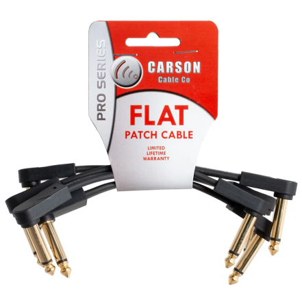 Carson Pro Flat Patch Cable - 4 Pack