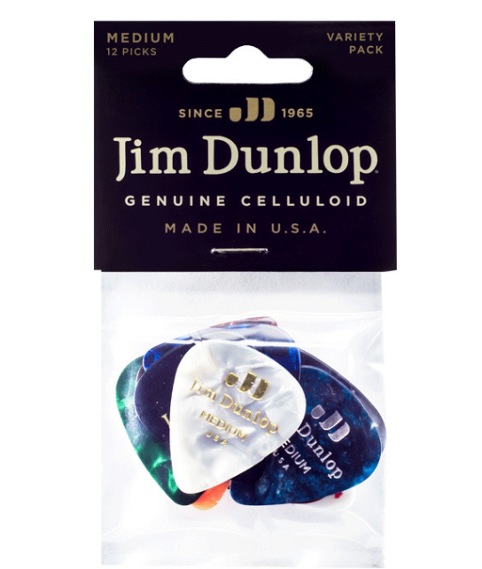 Dunlop Variety Picks Pack - Celluloid Medium