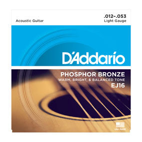 D'Addario Phospher Bronze Light Acoustic Guitar Strings