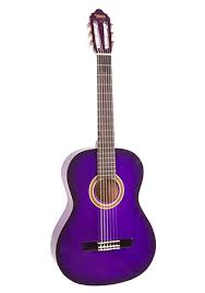 Valencia 1/2 Size Nylon String Guitar - Purple Sunburst
