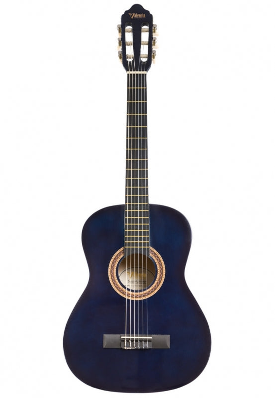 Valencia 3/4 Size Nylon String Guitar - Blue Sunburst