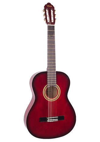 Valencia 1/2 Size Nylon String Guitar - Red Sunburst
